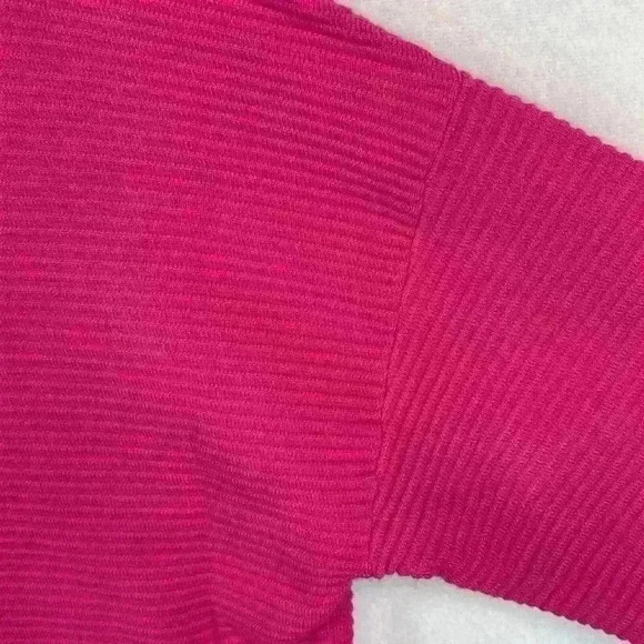 Chelsea & Theodore Women's Sweater Size L Pink Mock Neck Oversized - Picture 4 of 8